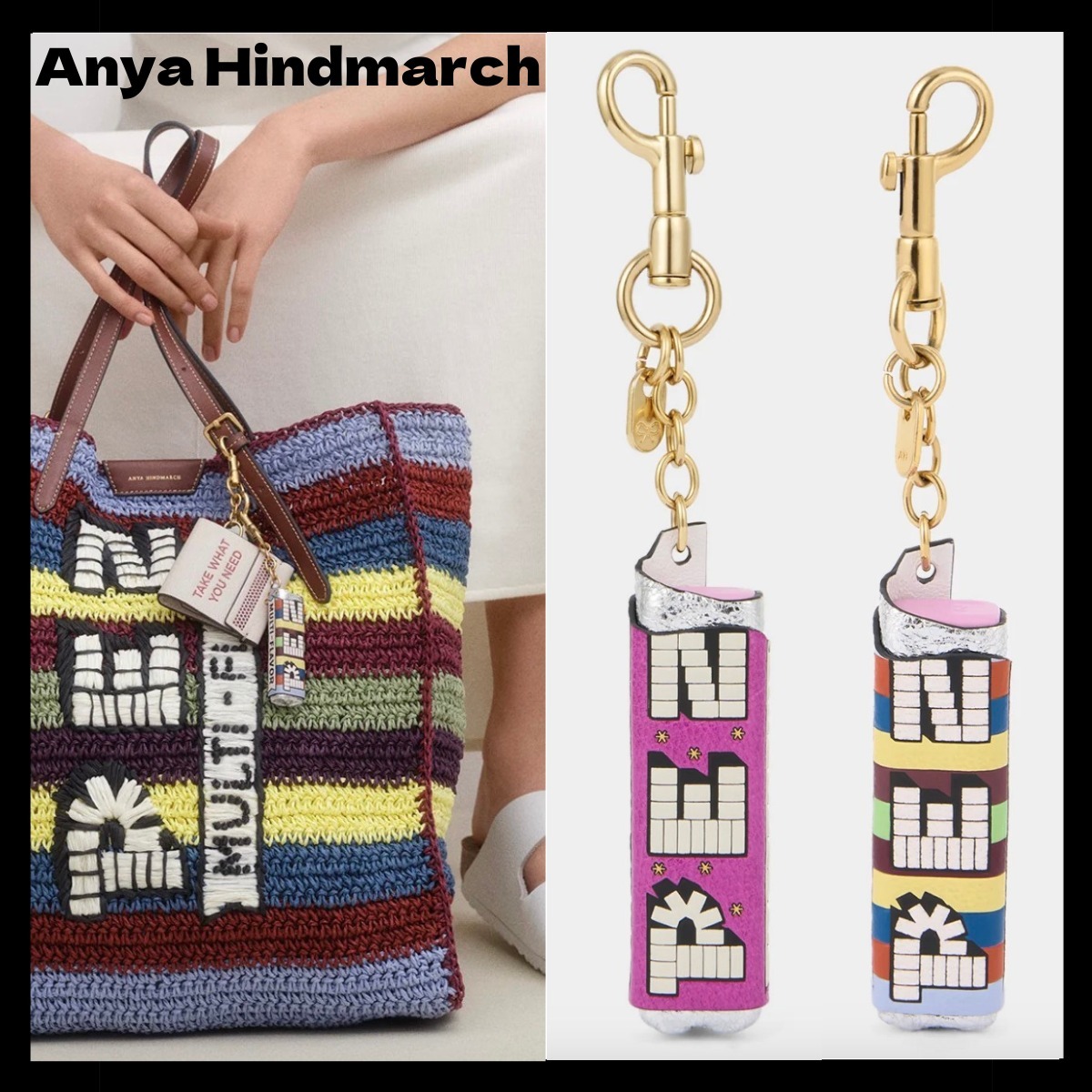 完売前に【Anya Himdmarch】PEZ バッグ チャーム キーホルダー