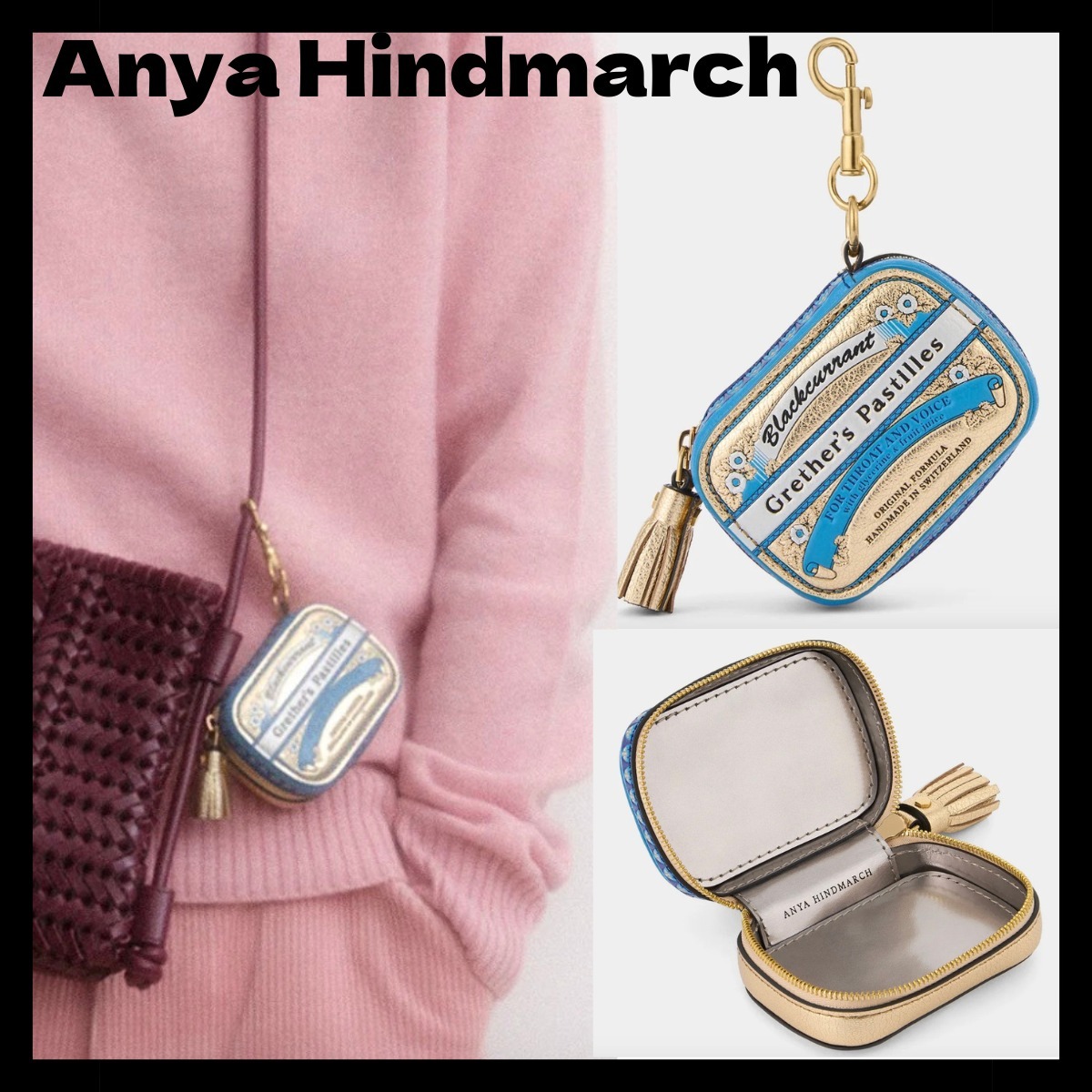 人気【Anya Hindmarch】Grether's 小銭 コイン ケース チャーム