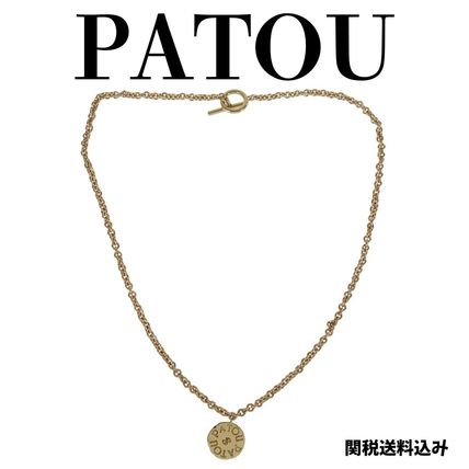 ★関税込★ PATOU ロゴ コインペンダント ネックレス コイン ネックレス PATOU(パトゥ) アクセサリー(レディース