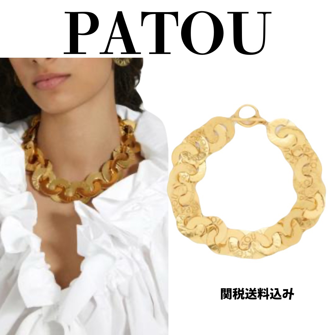 印象的【PATOU】ロゴ コイン チョーカー