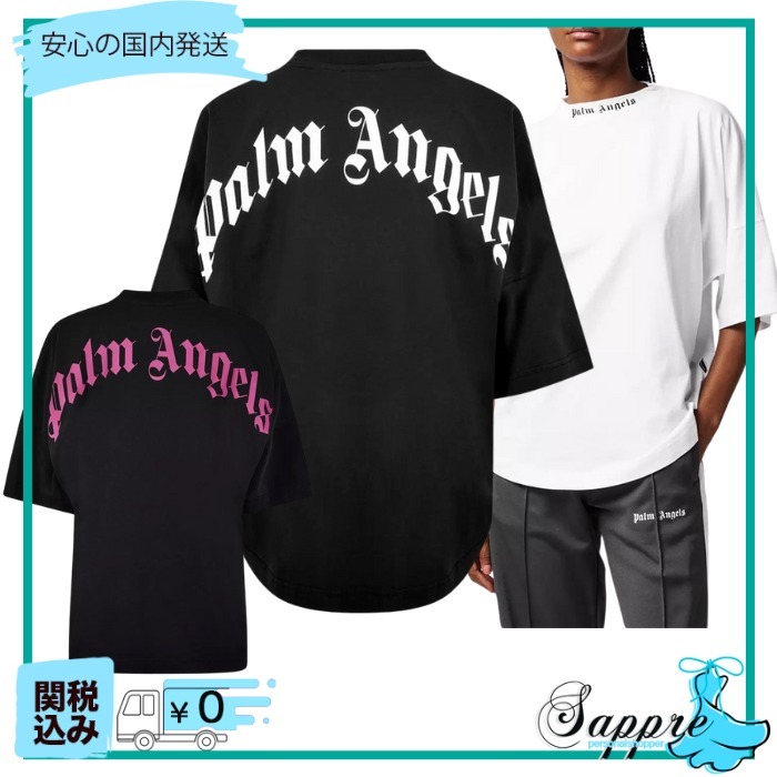 【Palm Angels】バックロゴ オーバーサイズ 半袖 Tシャツ
