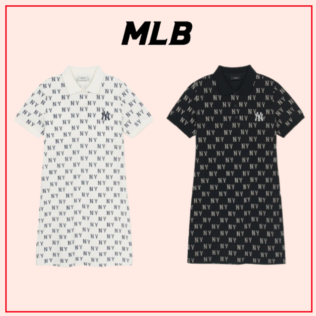 MLB korea■新作*W'S CLASSIC MONOGRAM SLIM-FIT PIQUE DRESS