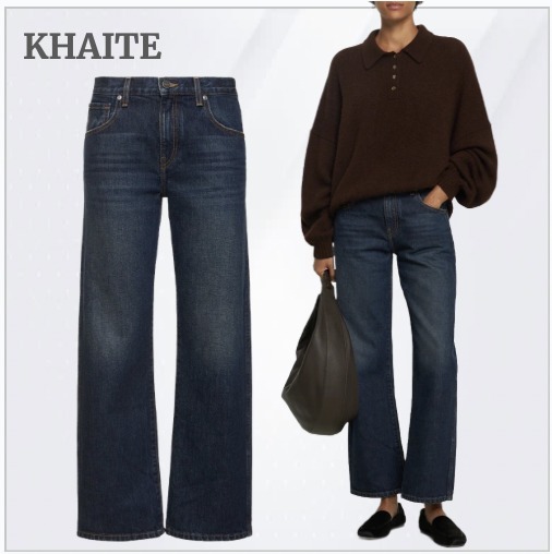 【Khaite】Kerrie ミッドライズ ストレートジーンズ