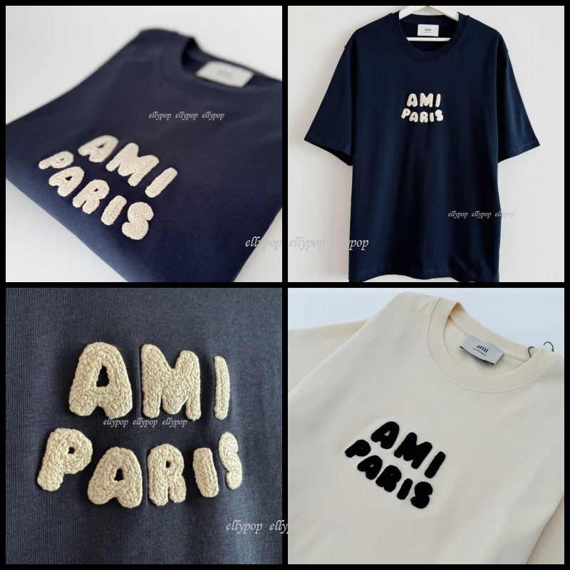 AMI PARIS Paris Logo Patch Short Sleeve アミパリス Tシャツ