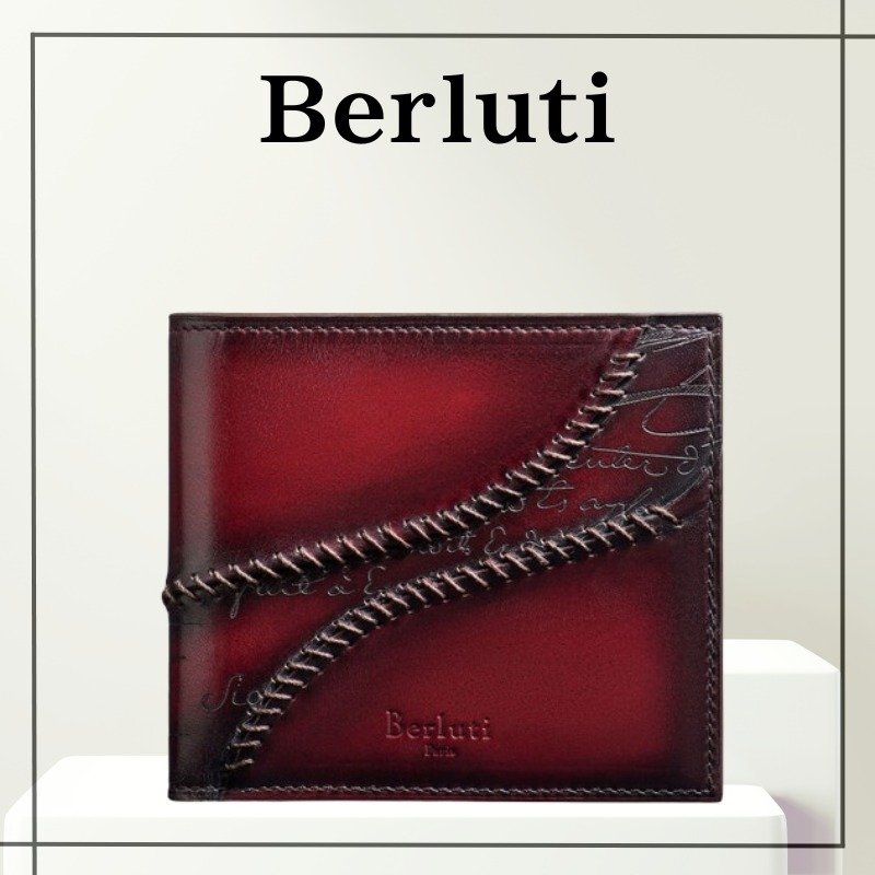 【Berluti】マコレ スクリットレザー コンパクトウォレット