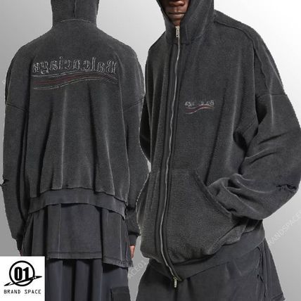 ∞バレンシアガ 大人ロックなフーディー 無料直営ギフト包装 ブランド直営店ラッピングOK BALENCIAGA(バレンシアガ) パーカー