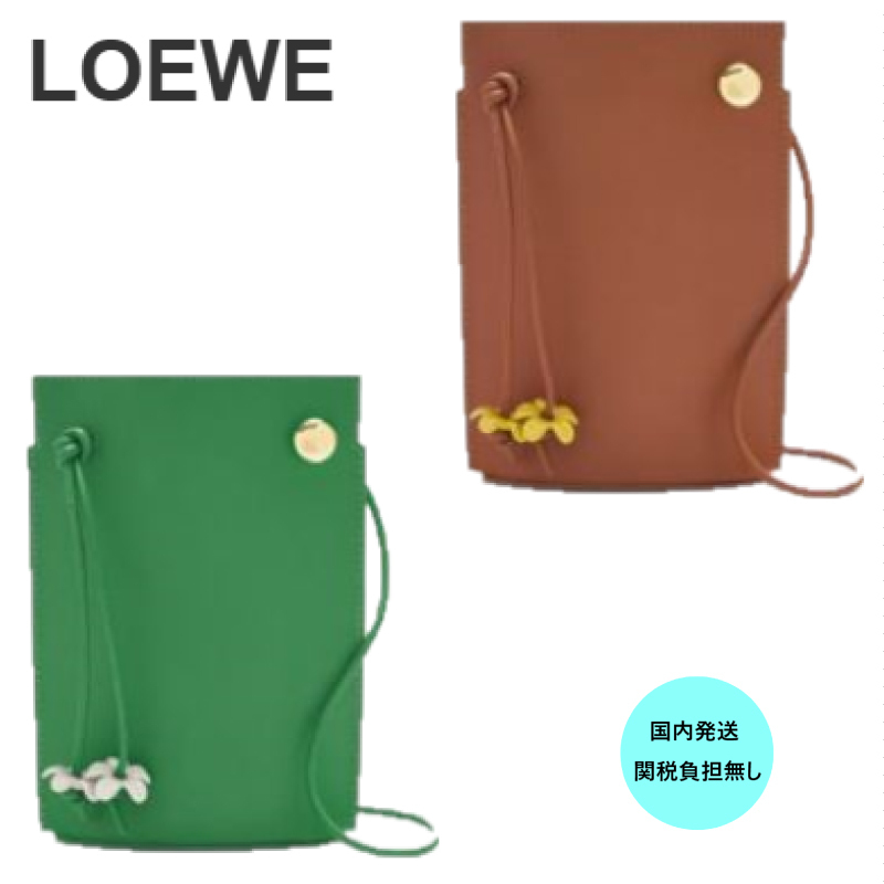【国内発送】LOEWE アナグラムぺブルクラッチ フラワーＴＯＰ