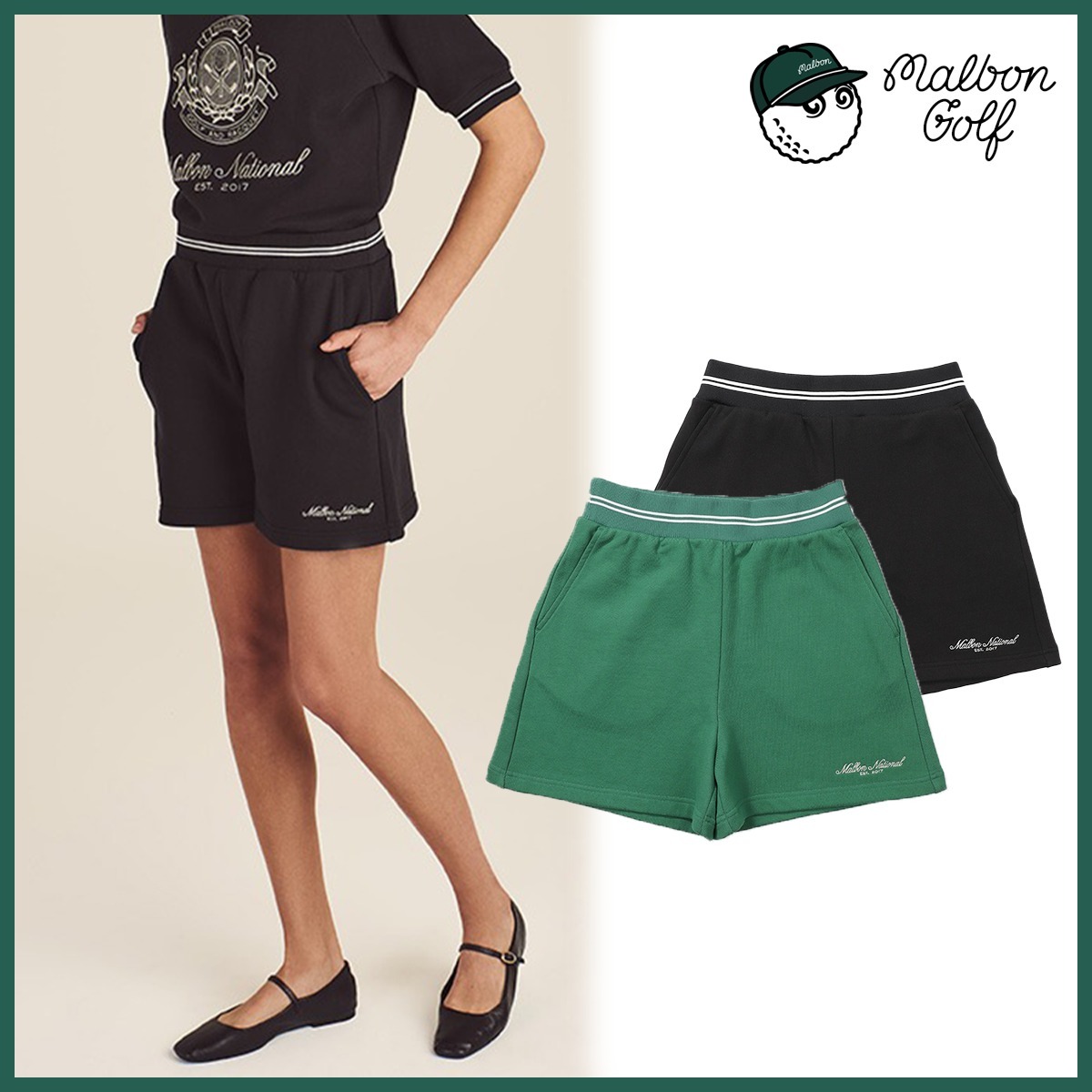 ★MALBON Golf★BILLIE II SWEAT SHORTS★2カラー★ゴルフ