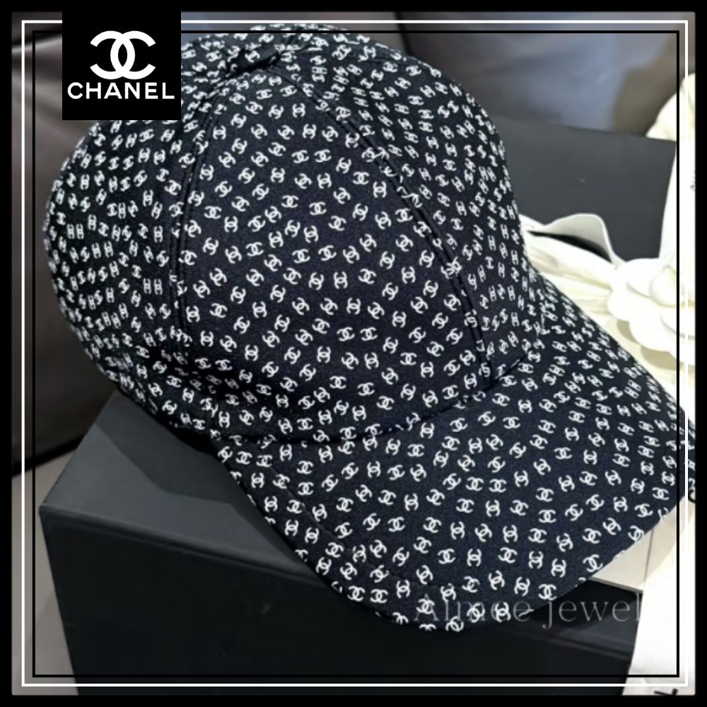 ＊ココビーチ♡総柄がかわいい＊【CHANEL】キャップ CCロゴ