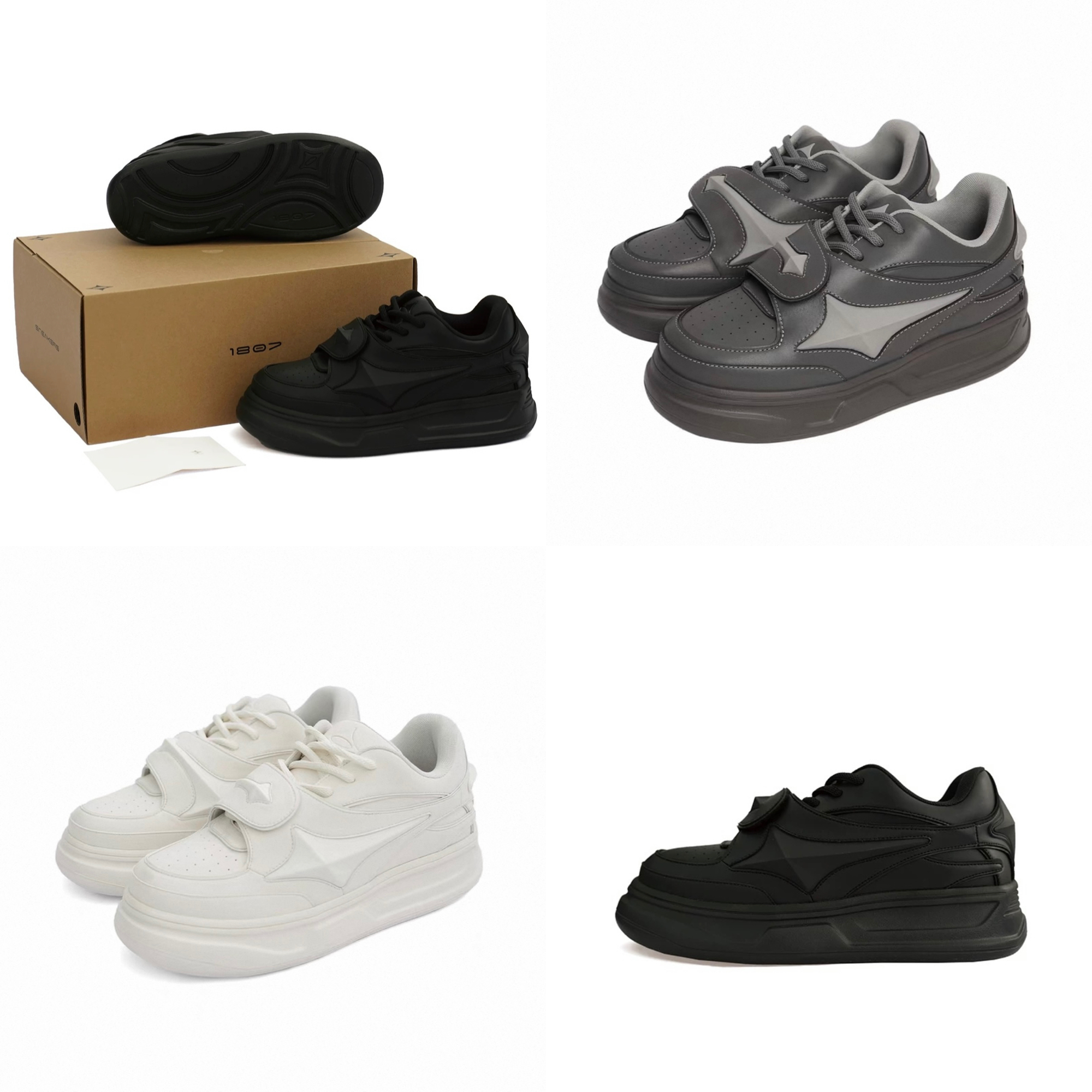 国内で当店のみ 1807 3色展開 Star Sneakers
