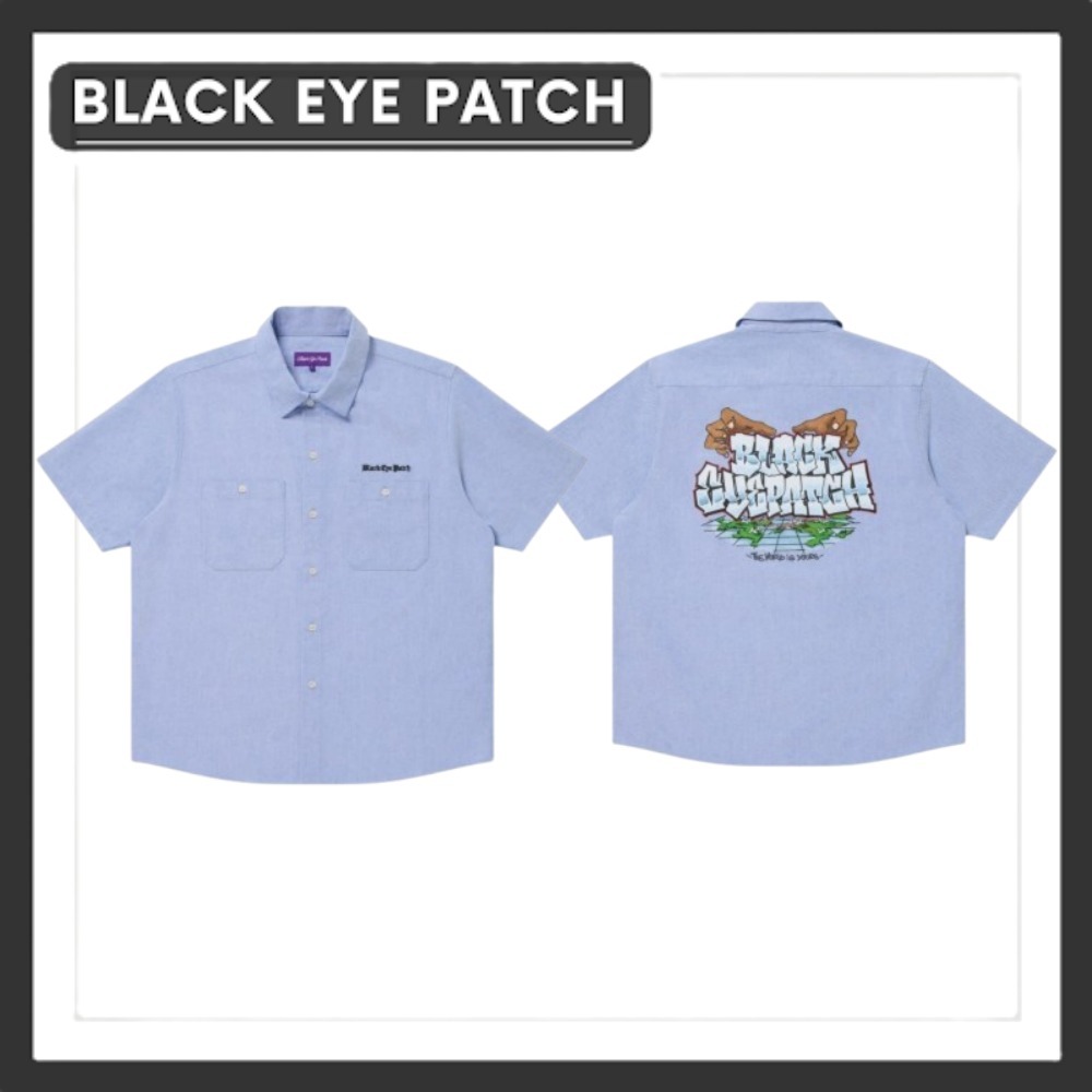 完売必至■Black Eye Patch■WORLD IS YOUR S/S OXFORD SHIRT