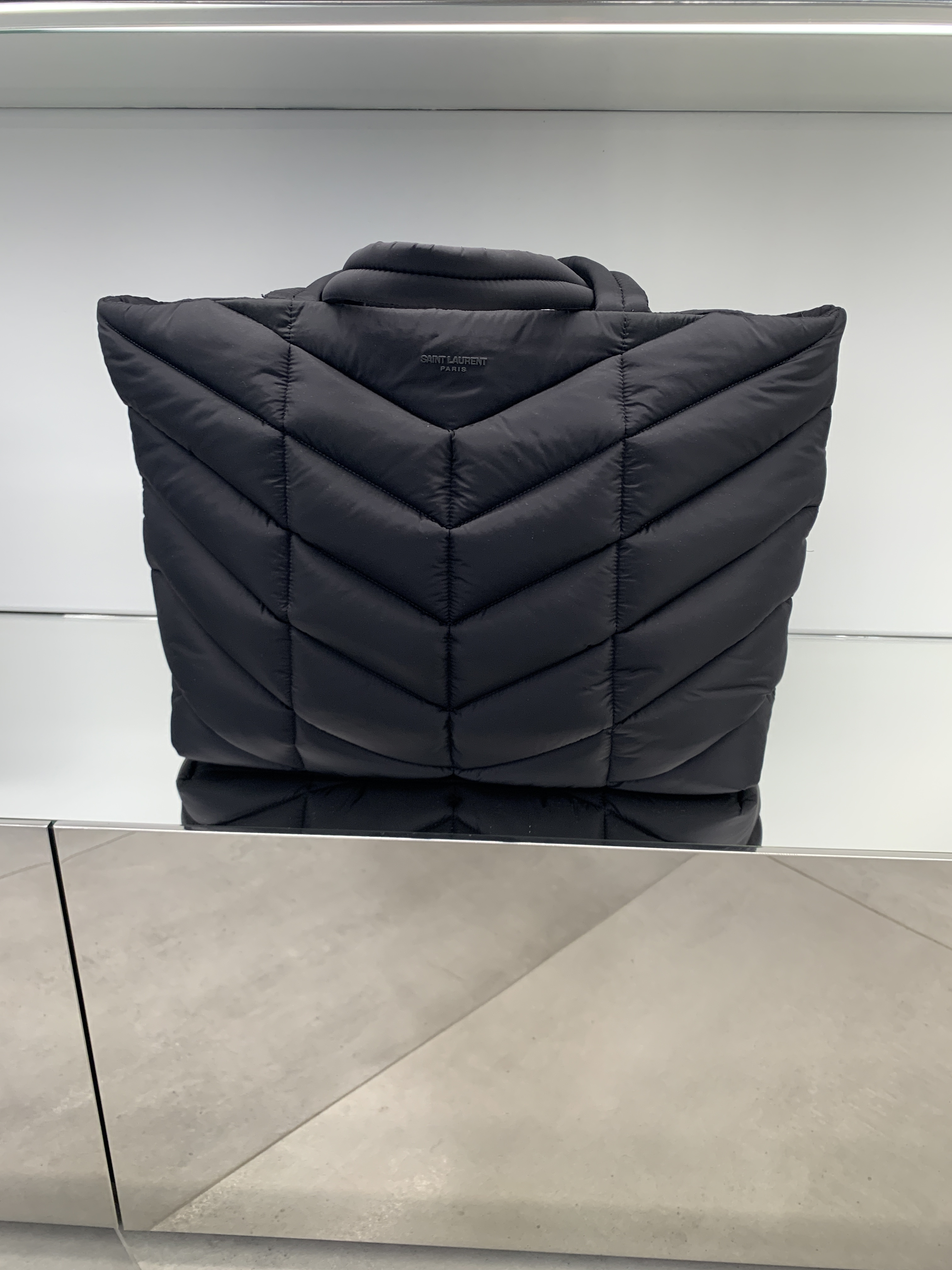 YSL エコナイロン パファートートバック