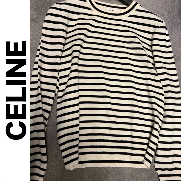 《CELINE》国内発送 セリーヌ トリオンフ クルーネック セーター