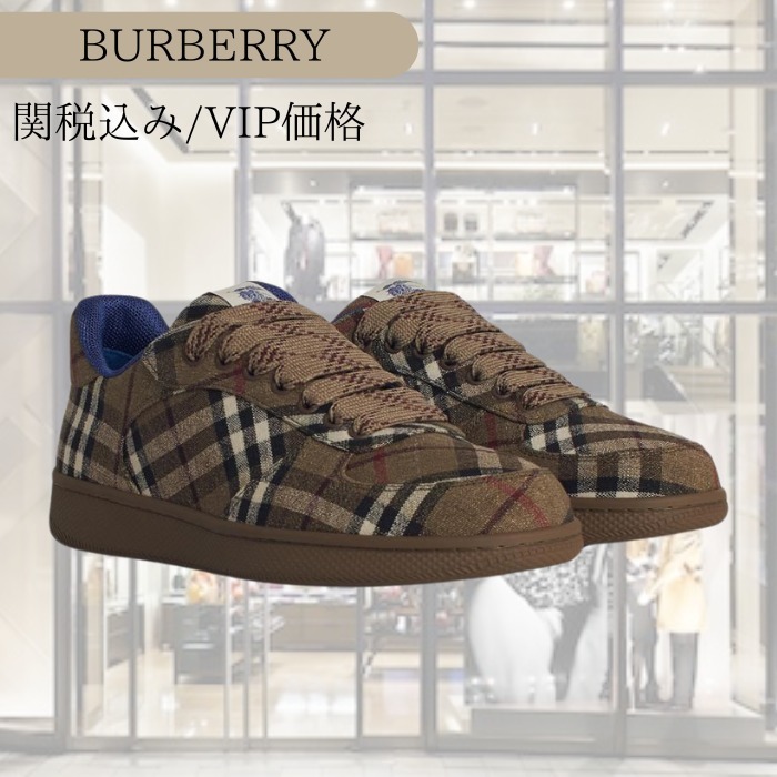 関税込★VIP価格【Burberry】テラス ポリエステル混紡スニーカー