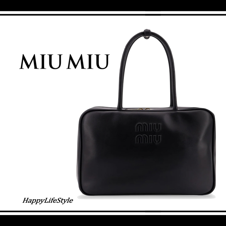 マストアイテム◇Leather ボー バッグ◇MiuMiu
