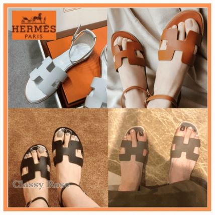 シープスキン HERMES(エルメス) サンダル・ミュール(レディース