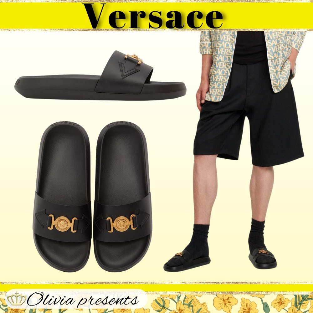 【VERSACE】メデューサレザーサンダル