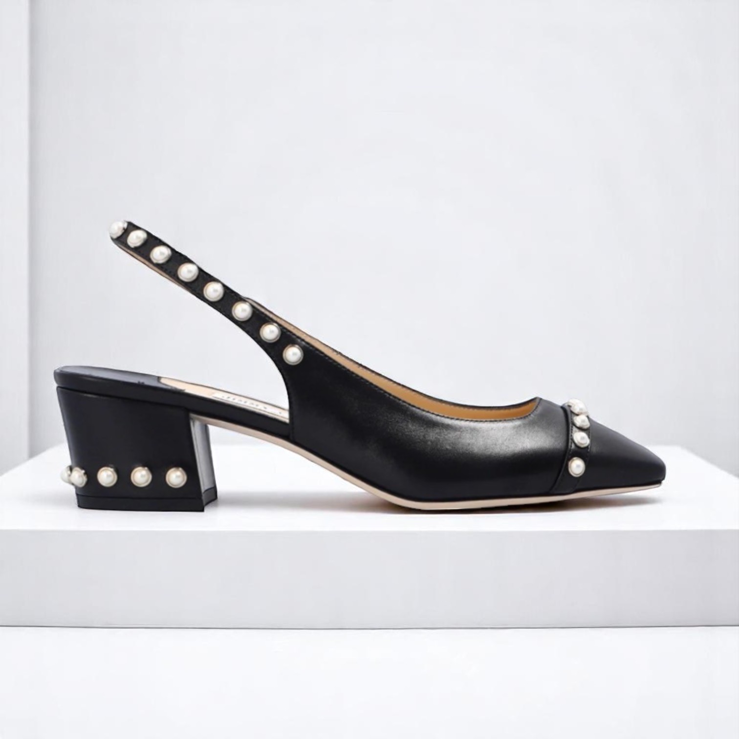 直営店‐Jimmy Choo‐ Hya 45mm パール パンプス
