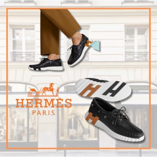 デッキシューズの様なデザインが新しいHermes Ketch スニーカー