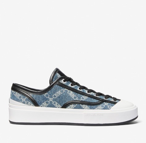 MICHAEL KORS MENS JUDE ジャカード デニム スニーカー