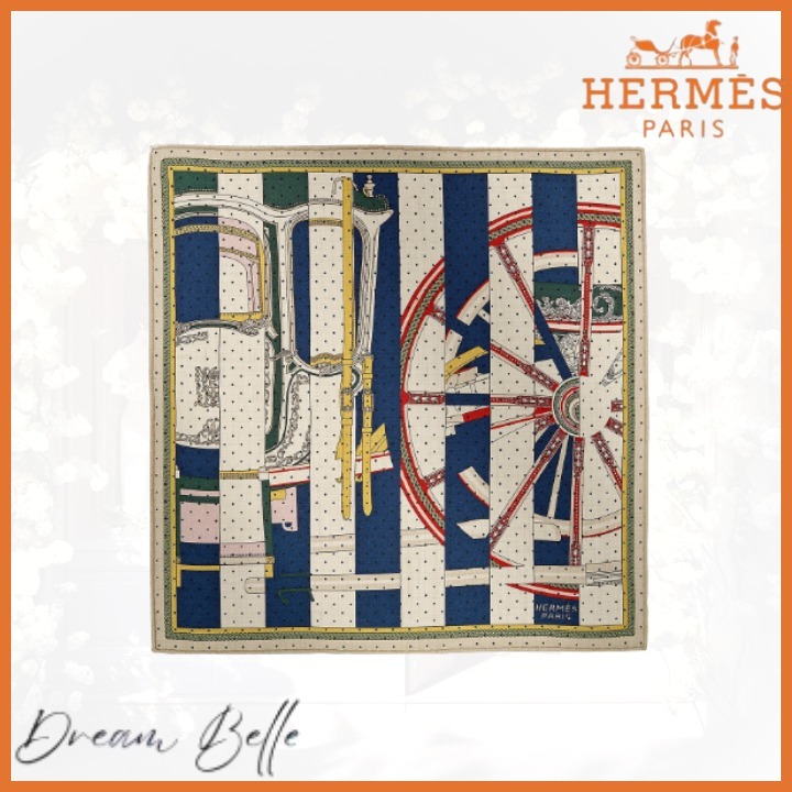 【オシャレをより楽しく】HERMES ガヴローシュ 45 スカーフ