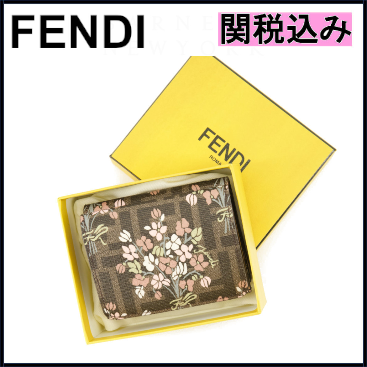国内発送★FENDI★Roma 折りたたみ財布