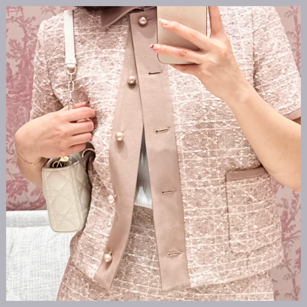 【大人ピンクが上品♪】dior ジャケット
