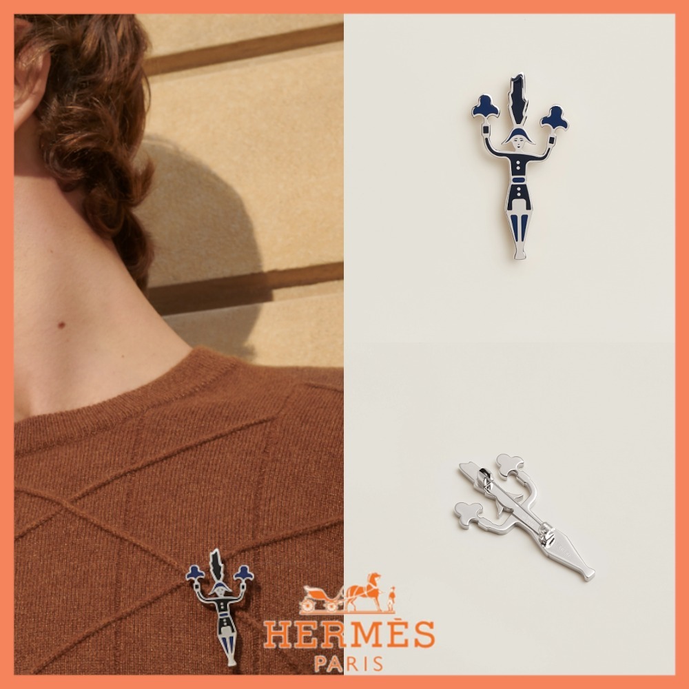 【オシャレさん必見♪】HERMES    ブローチ