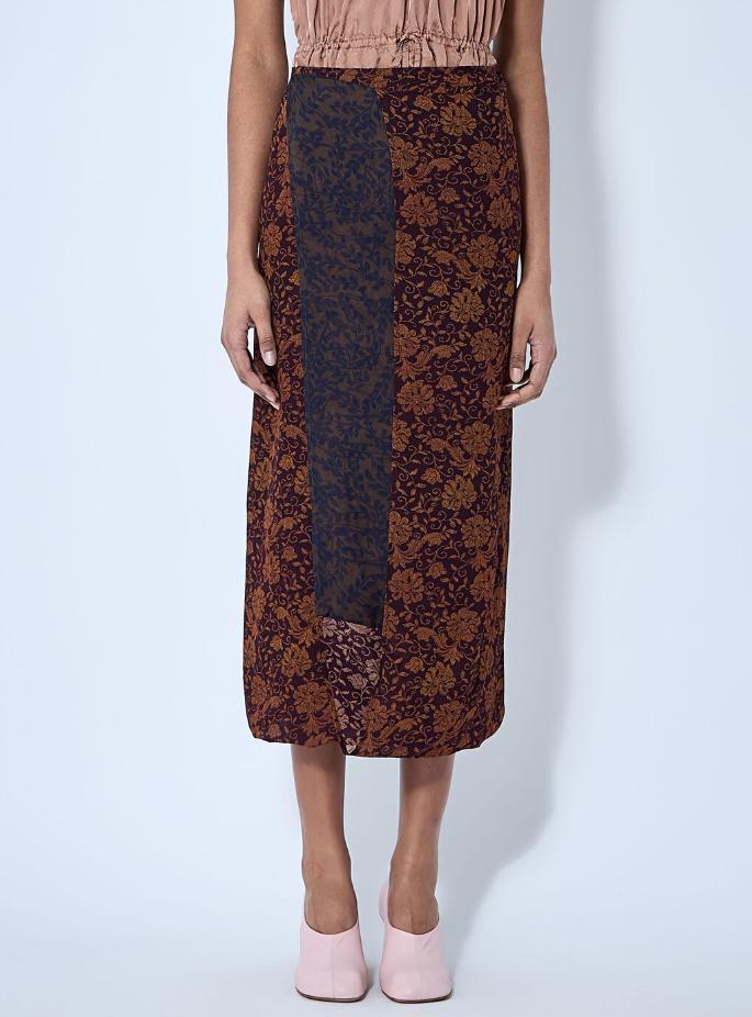 Dries Van Noten 送料関税込 シルクブレンドラップスカート