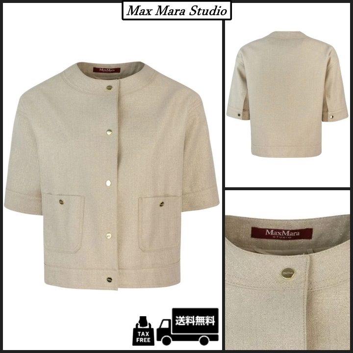 Max Mara Studio [アジレ] コットン リネン ブレンド ジャケット