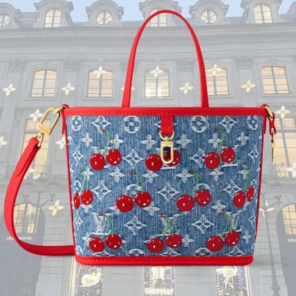 新作 クールなデニムブルーの Louis Vuitton ◆ ネヴァーフル MM デニムが人気♪【Louis Vuitton】ネヴァーフル MM トートバッグ