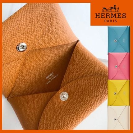 ゴールド（金色）系 HERMES Calvi(エルメス カルヴィ) カード