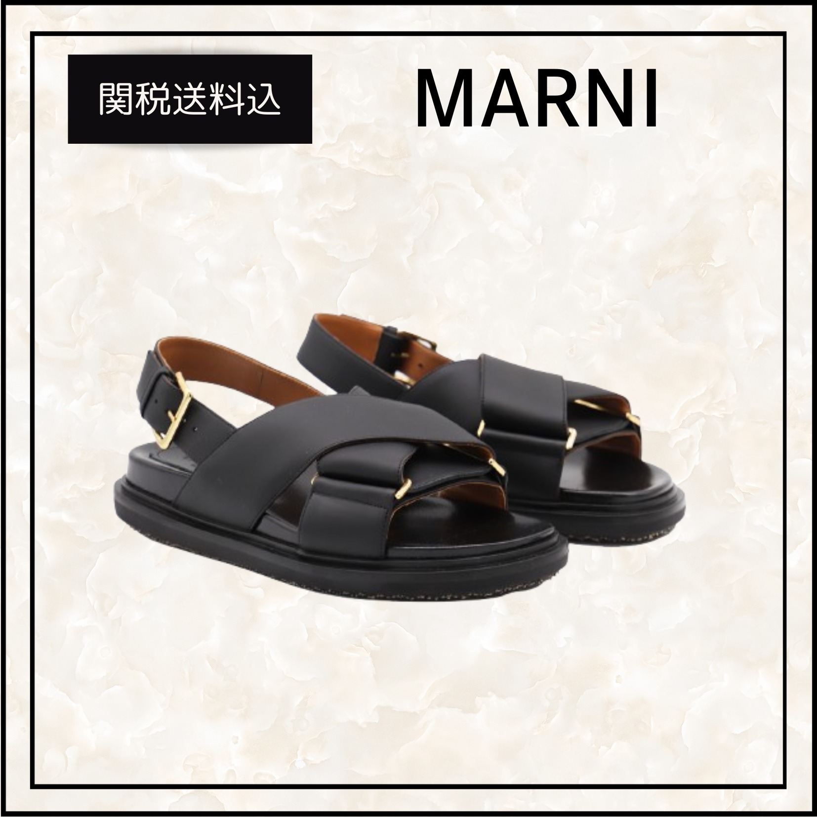 関税送料込★MARNI レザー製 フスベット
