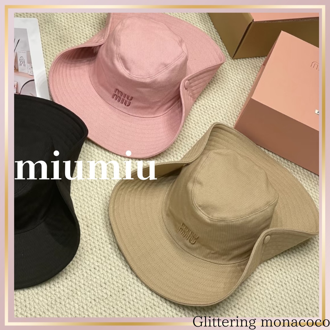 ユニセックス*日常に華を*miumiu*ギャバジン帽子