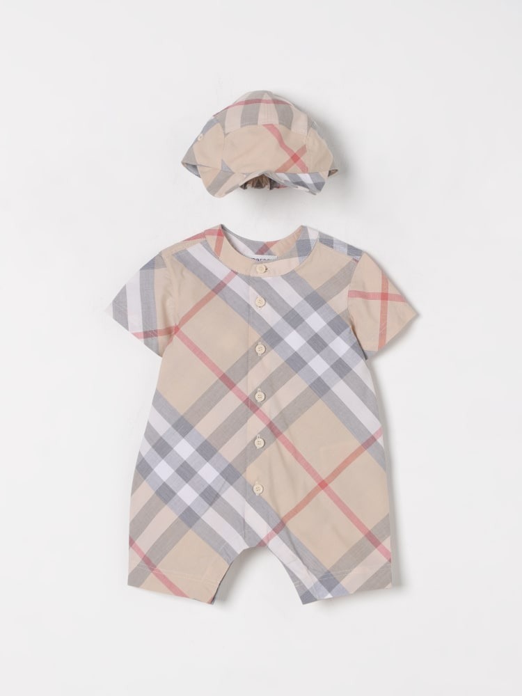 【BURBERRY】ロンパース キャップ付