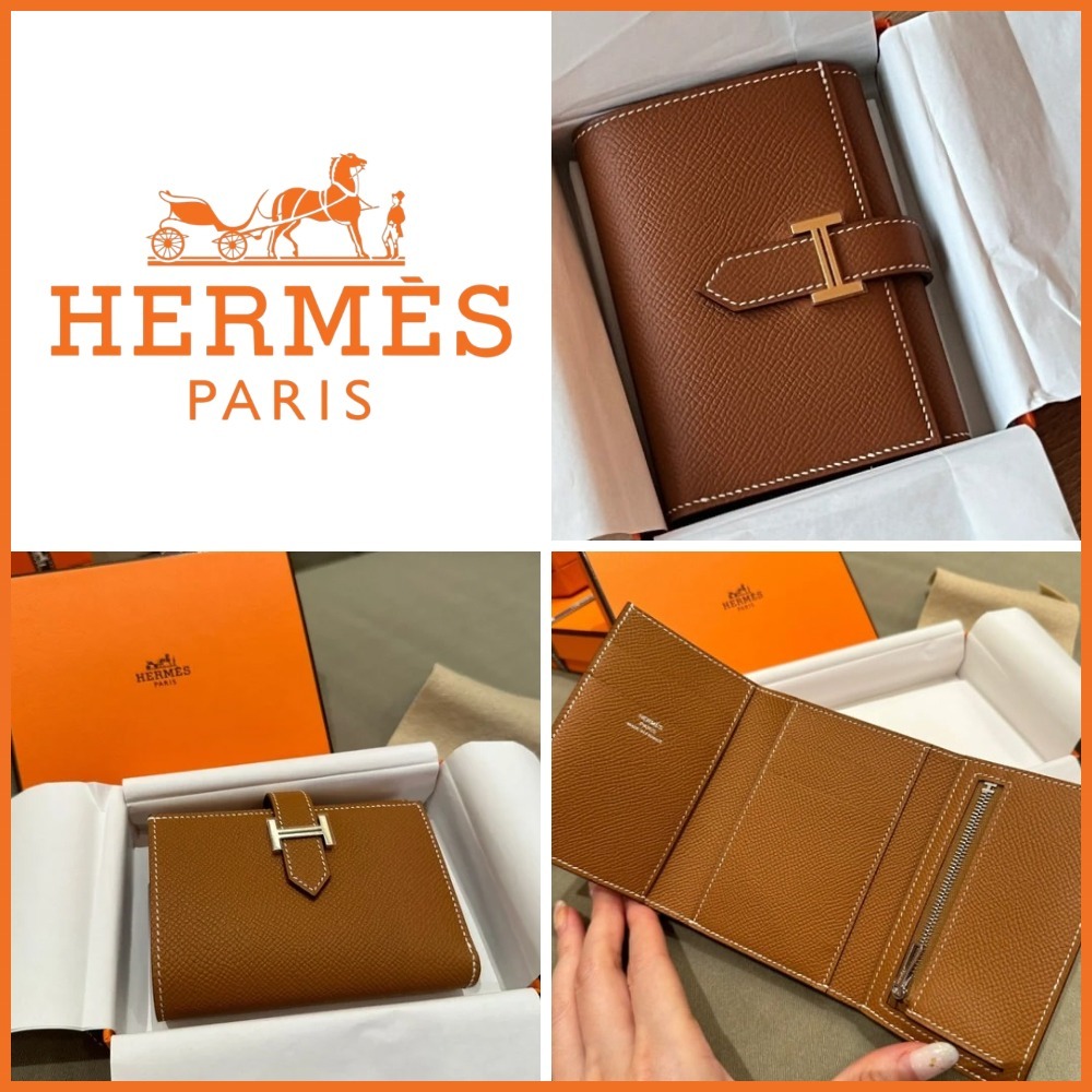 【人気定番】HERMES ベアンコンビネ ロングウォレット