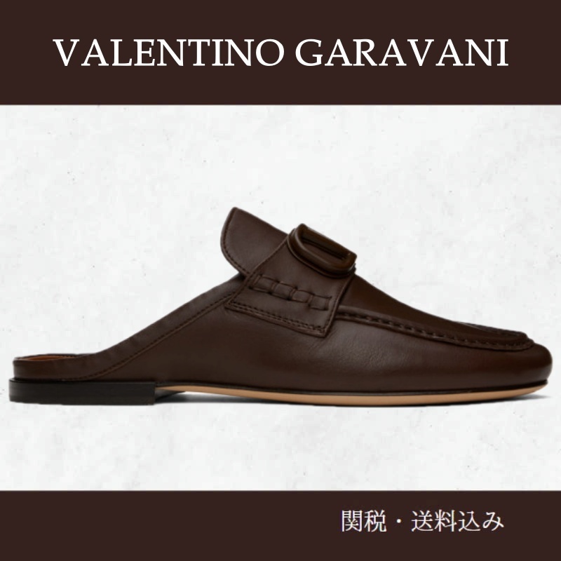 Valentino Garavani★ブラウン VLogo Signature ミュール