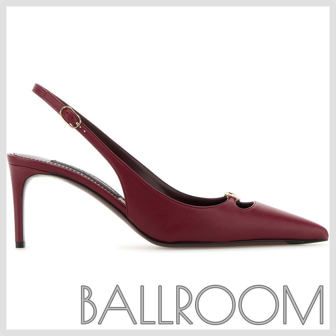 パンプス DOLCE & GABBANA TYRIAN PURPLE LEATHER LOLLO PUMPS