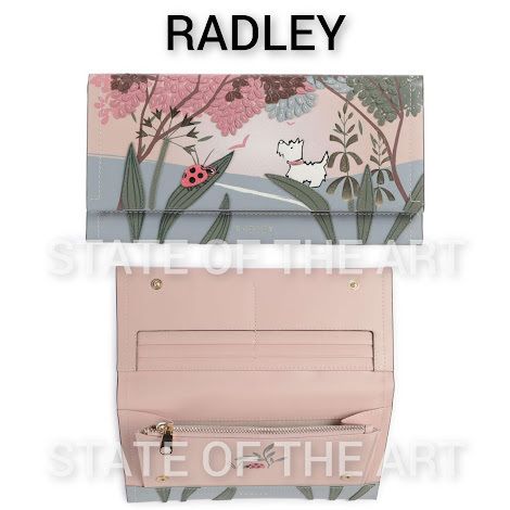 英国発【RADLEY】Spring Meadow フラップオーバー長財布