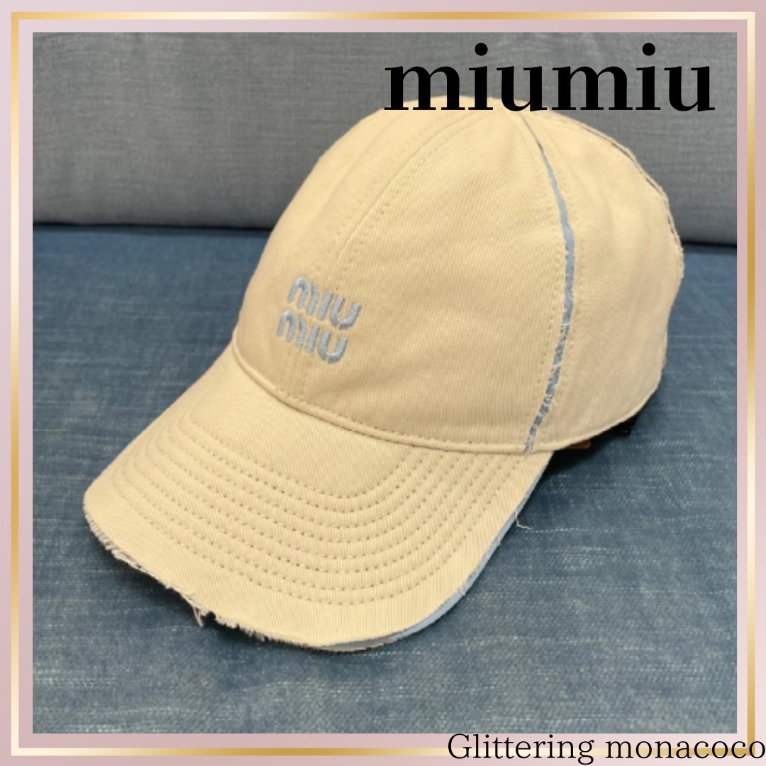 ユニセックス*日常に華を*miumiu*ベースボールキャップ