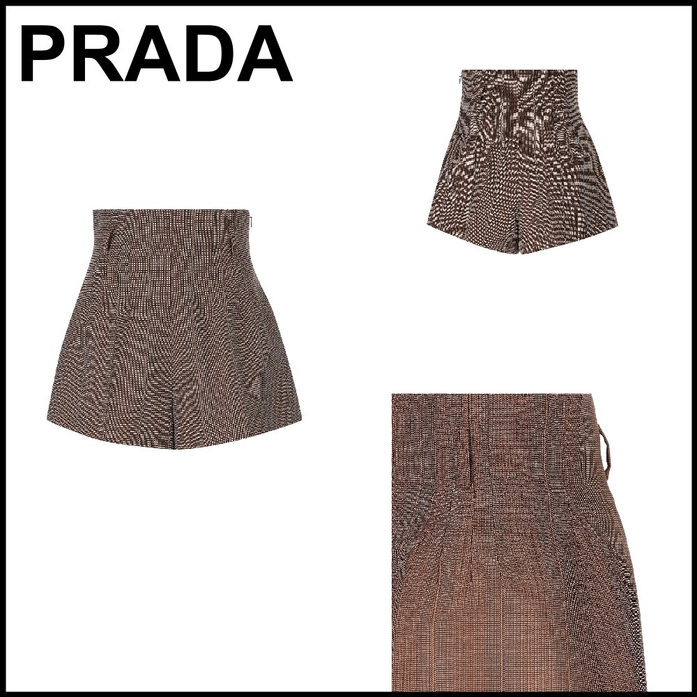 【PRADA】ハイウエスト フレア ショーツ☆SALE中♪