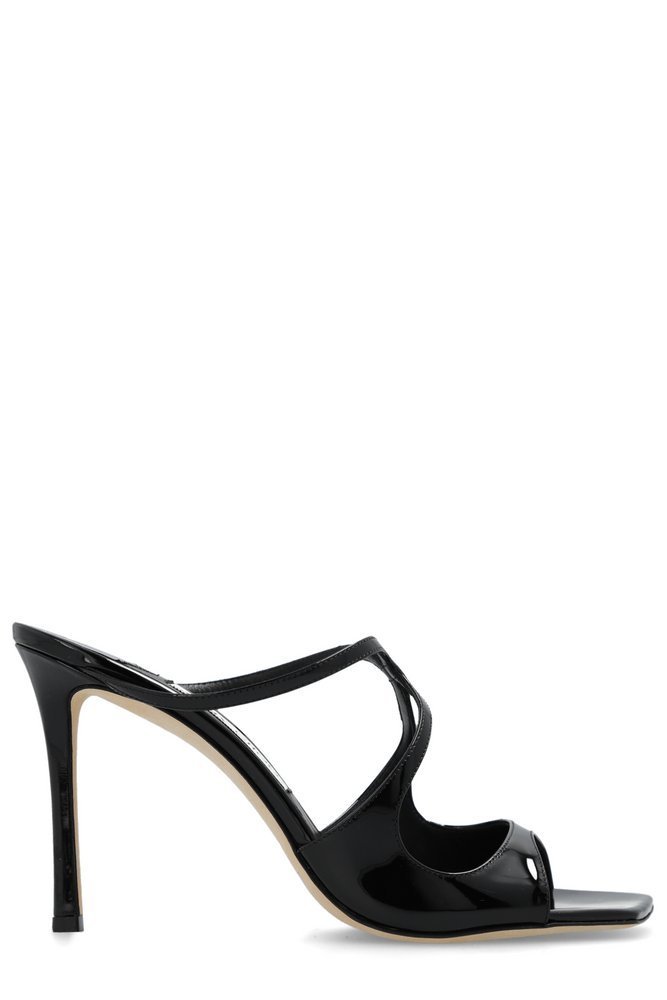 JIMMY CHOO アニスカットアウトディテールヒールサンダル