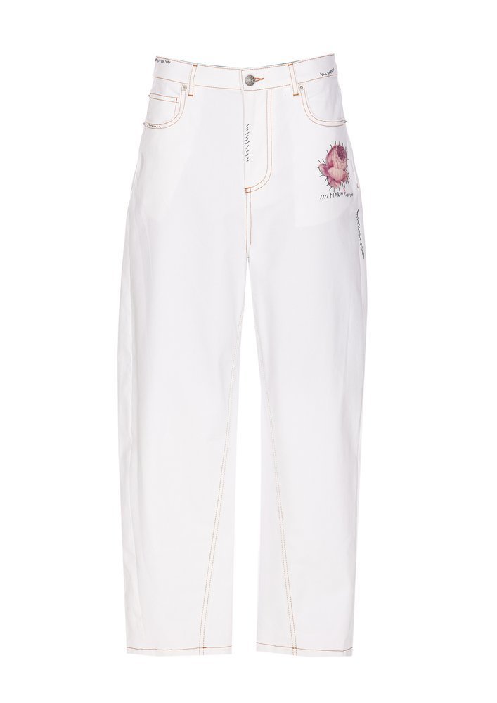 MARNI フラワーパッチデニムトラウザー 【関税込】