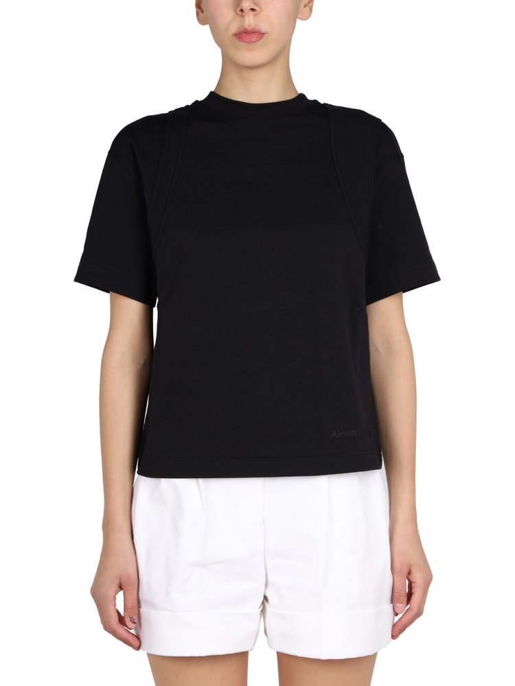 ALEXANDER MCQUEEN シームディテールクルーネックTシャツ