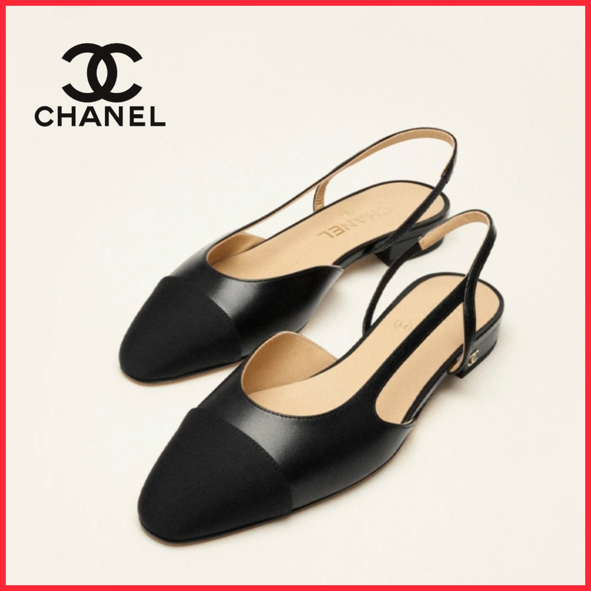 【エレガント/クール】CHANEL スリングバックシューズ