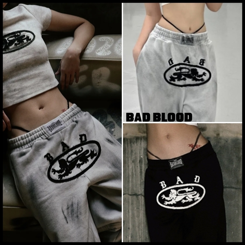【BADBLOOD】 Lion Patch 2 Way Curved Jogger (2色)