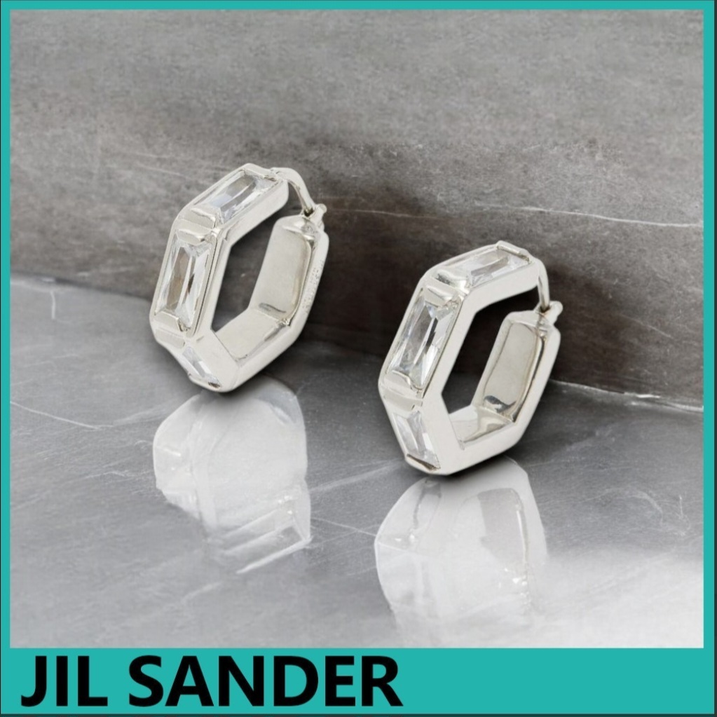 ★JIL SANDER★ハンドメイド 真鍮ピアス