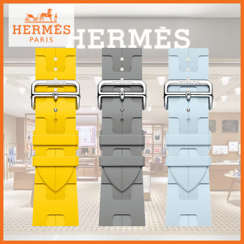 ポップなカラー♪ HERMES アップルウォッチバンド 46mm キリム