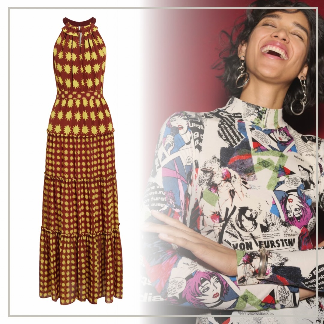 【完売必至】DIANE von FURSTENBERG ティアードマキシワンピース