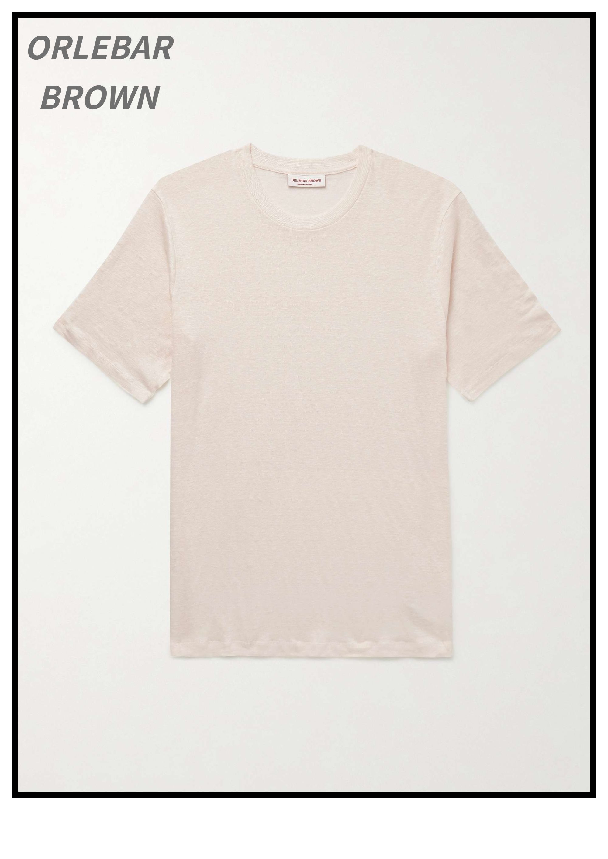 ORLEBARBROWN リネン混ジャージー Tシャツ